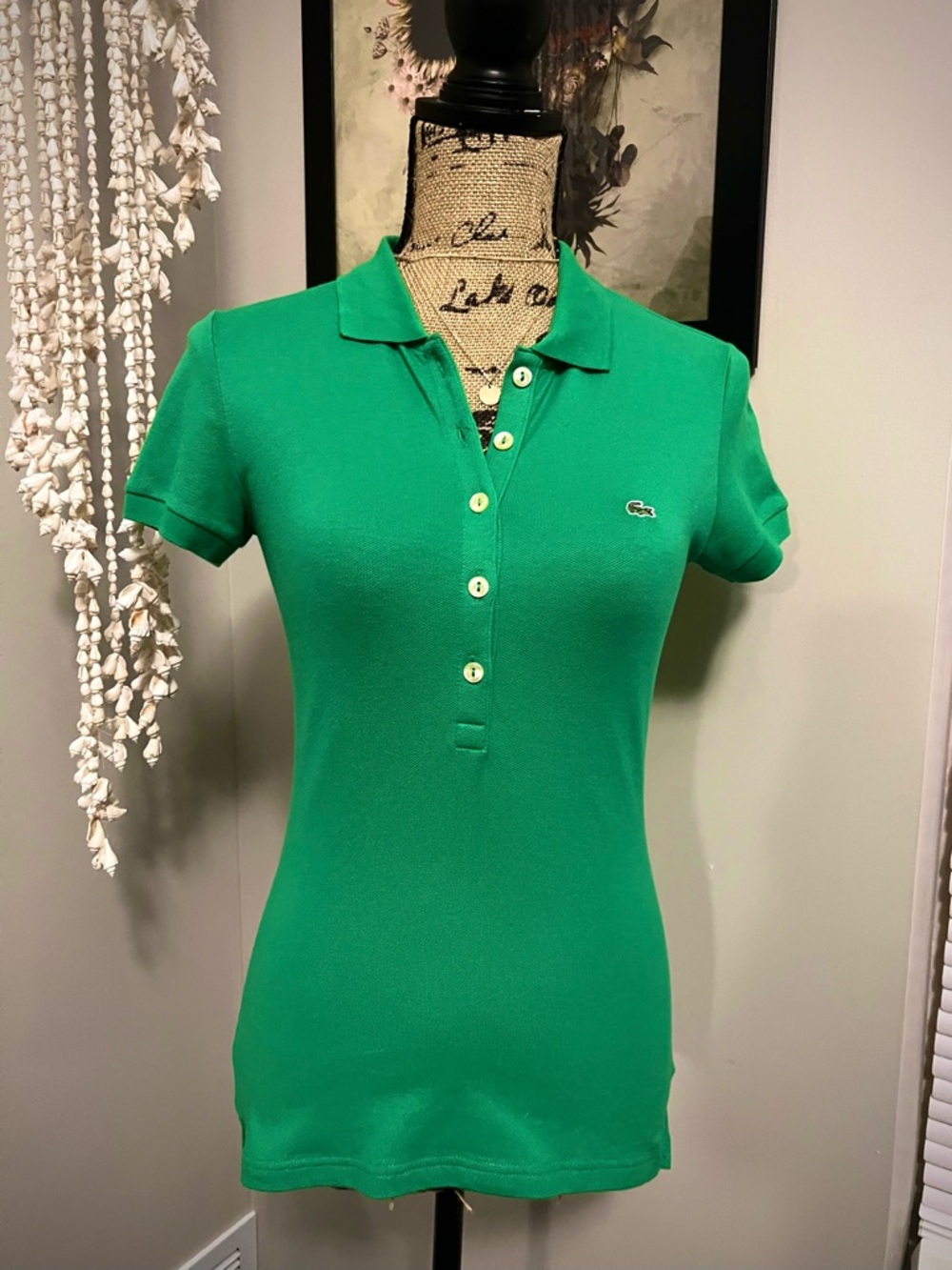 Lacoste Bright Green Short-Sleeve Polo Shirt